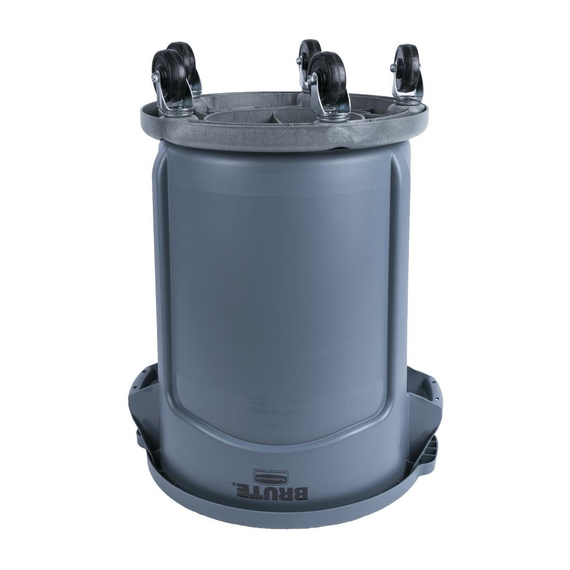 Rubbermaid BRUTE Abfalleimer grau 75L