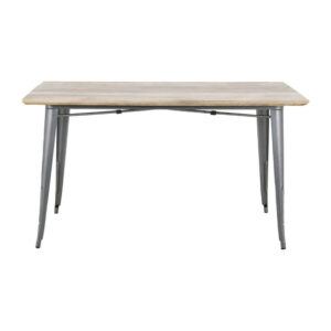 Bolero Bistro Esstisch Mango Holzplatte Gunmetal Rahmen 1450mm