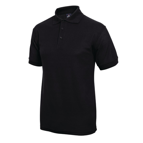 Unisex Poloshirt schwarz M
