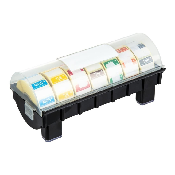 Hygiplas Etikettenset 2,5cm mit Spender