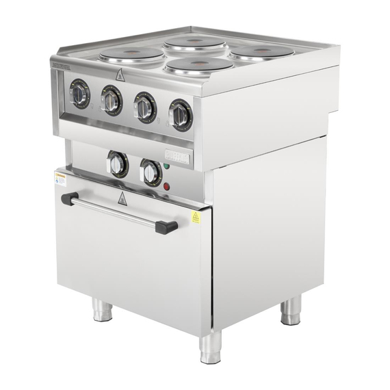 Buffalo 600 Serie 4-Platten Elektro Umluftofen