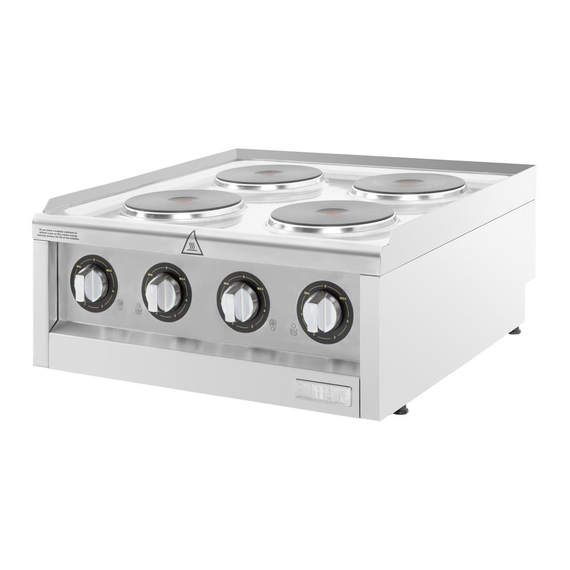 Buffalo 600 Series 4-Platten-Elektroherd
