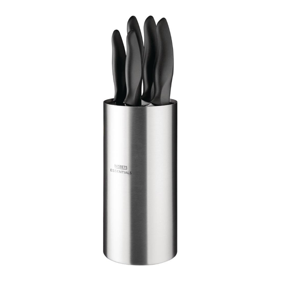 Nisbets Essentials Messerblock mit 5-teiligem Messerset