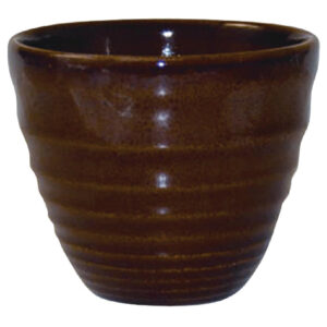 Churchill ¿Bit on the Side¿-Becher, braun, gerippter Chip, 284 ml, (12 Stück)