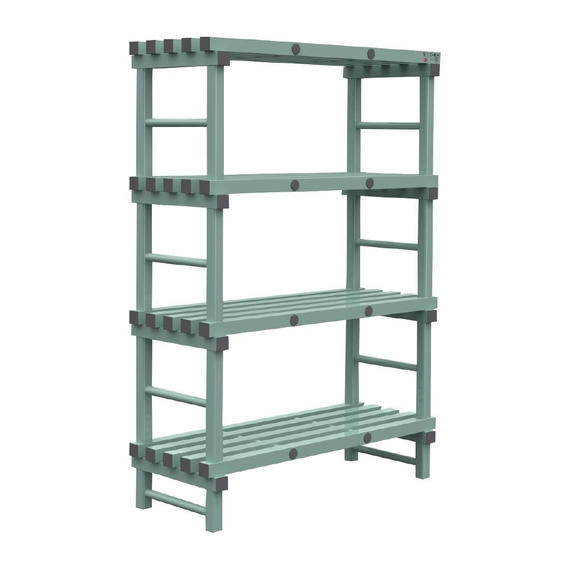 SONDERANGEBOT Jackstack by Rea Vorratsregal 50 x 120cm + GRATIS Bodenregal