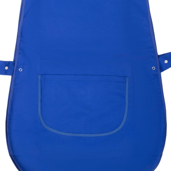 Weißes Tabard mit Tasche Königsblau