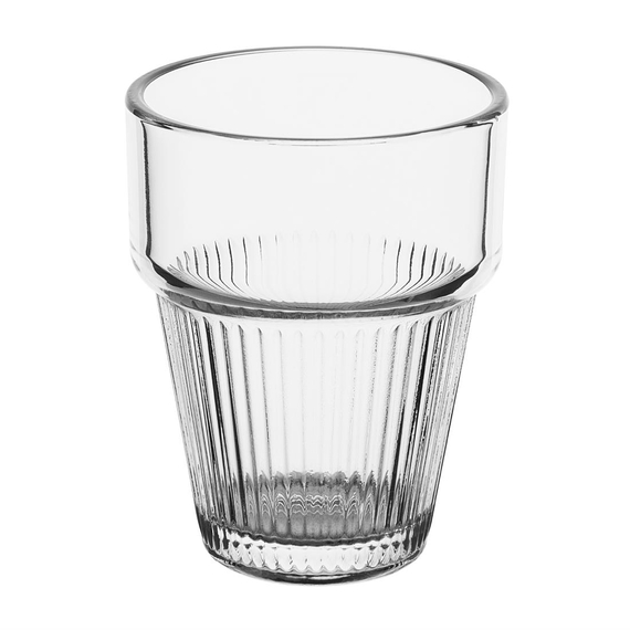 Olympia geriffelte stapelbare Becher 150ml (6 Stück)