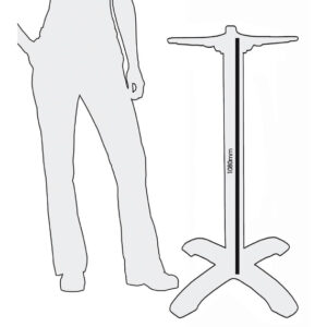 Bolero Tischfuß Gusseisen 108cm hoch