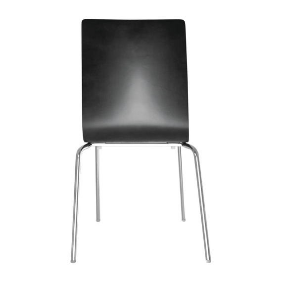 Bolero Esszimmerstühle Buchenfurnier schwarz (4 Stück)