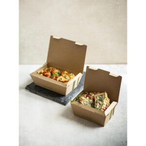 Vegware kompostierbare geriffelte Box zum Mitnehmen(300 Stück)