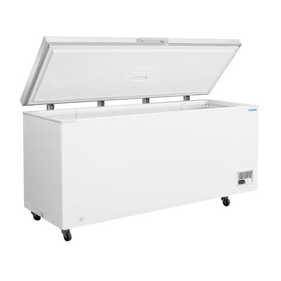 Polar G-Serie Tiefkühltruhe mit Edelstahldeckel 581Ltr