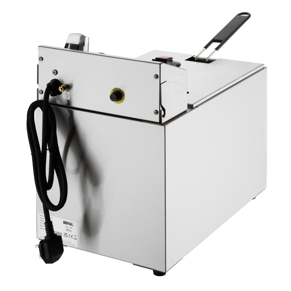 Buffalo Einzelne elektrische Fritteuse mit Timer 8Ltr