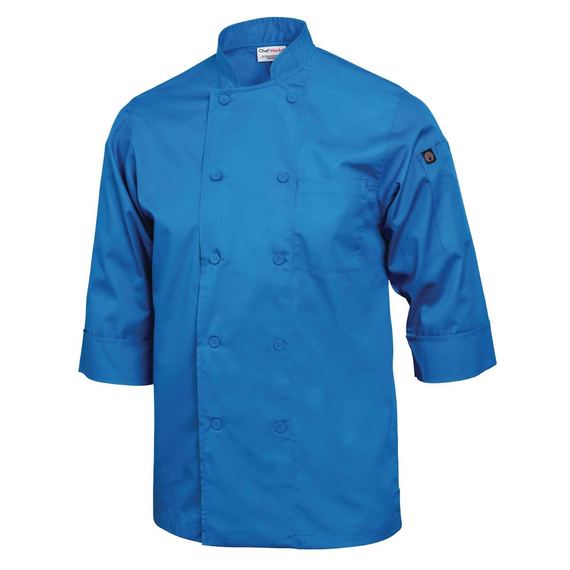 Chef Works Unisex Chefs Jacke Blau L