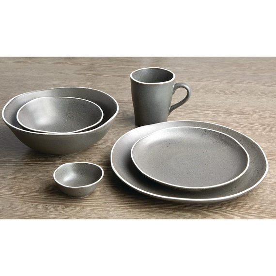 Olympia Chia tiefe Schalen grau 21cm (6 Stück)