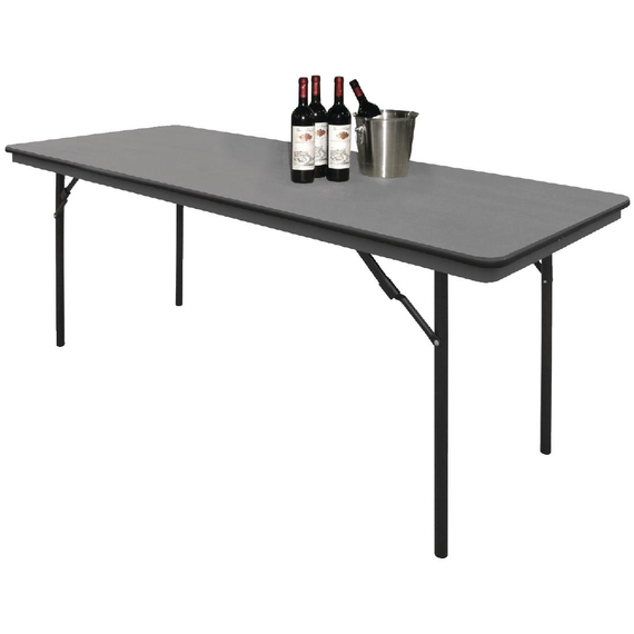 Bolero rechteckiger Klapptisch grau 183cm
