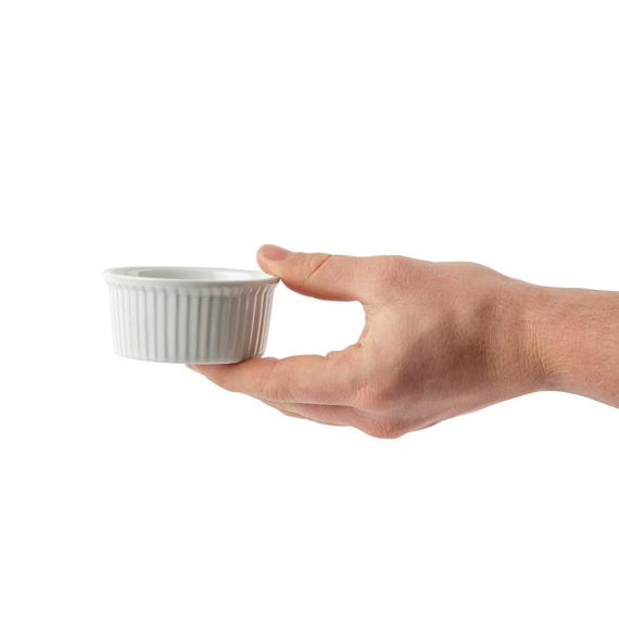 Olympia Whiteware Auflaufförmchen 8,5cm (12 Stück)
