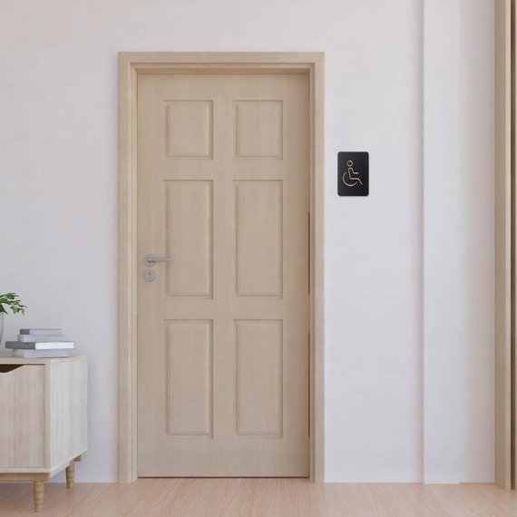 Europel Piktogramm-Schild Rollstuhl schwarz