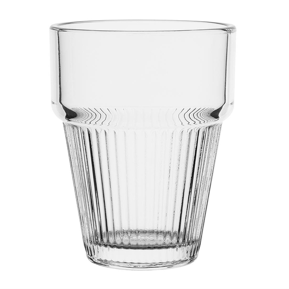 Olympia geriffelte stapelbare Becher 150ml (6 Stück)