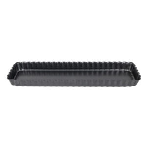 DeBuyer rechteckige Antihaft Kuchenform mit herausnehmbarem Boden 35,6cm