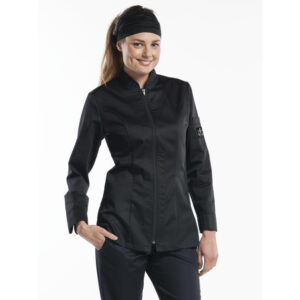 Chaud Devant Monza Damenkochjacke schwarz - XXL
