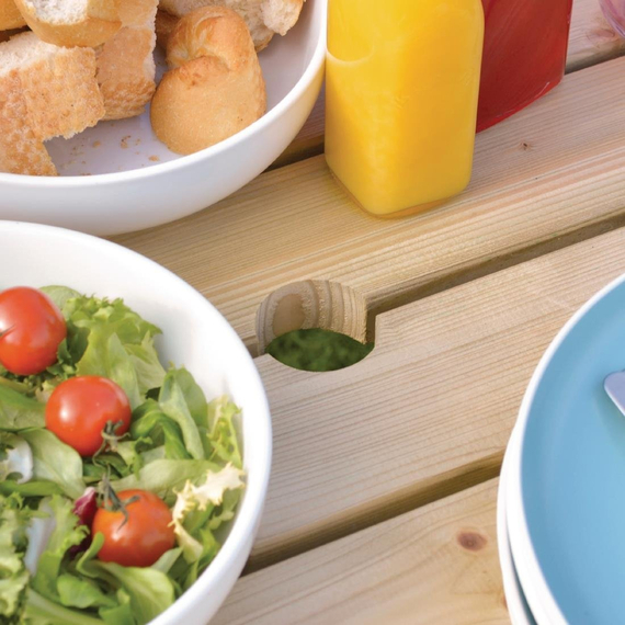 Rowlinson Quadratischer Picknicktisch aus Holz