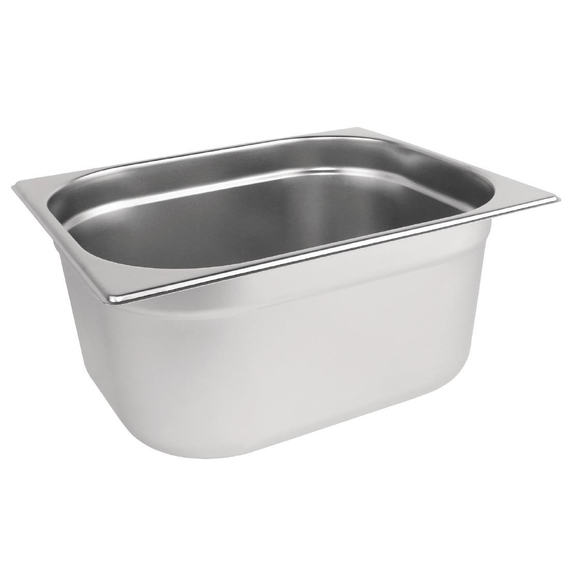 Vogue GN-Behälter Edelstahl 15cm GN1/2
