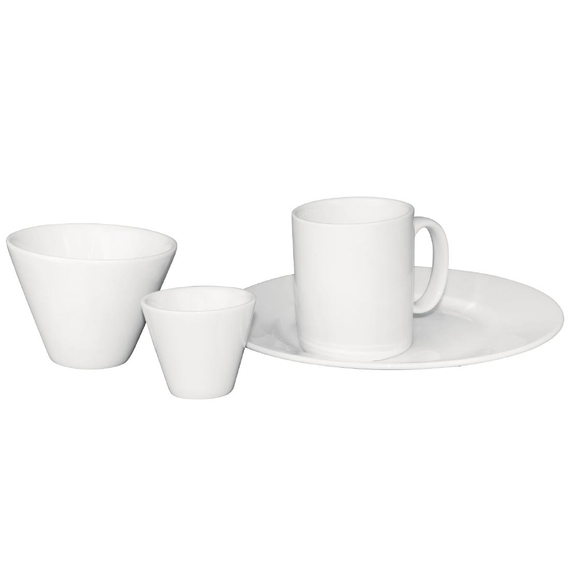 Olympia Whiteware konische Auflaufförmchen weiß 7cm (12 Stück)