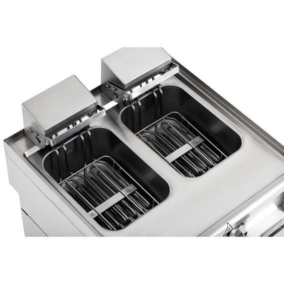 Buffalo 600 Serie Doppeltank-Elektrofritteuse 2 x 8Ltr
