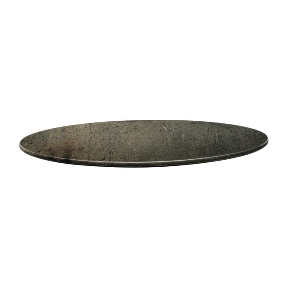 Topalit Smartline runde Tischplatte Beton 80cm