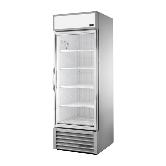 True Upright Retail Merchandiser Gefrierschrank, schwarze Außenseite