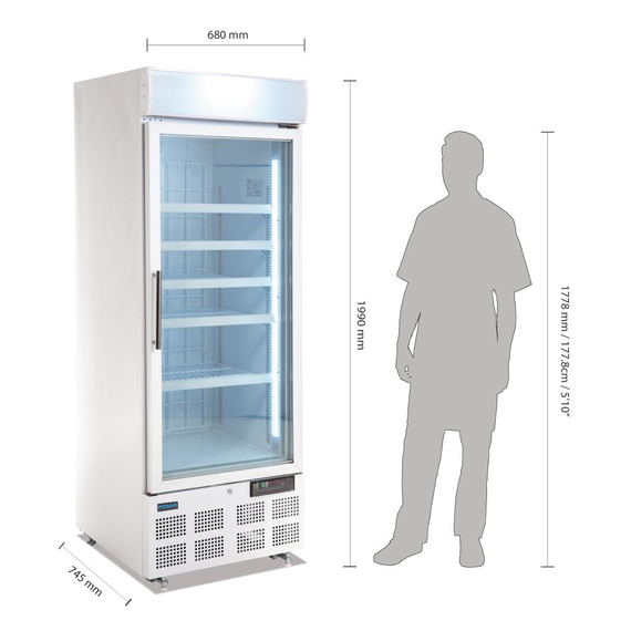 Polar Serie G Display Gefrierschrank 412 Liter
