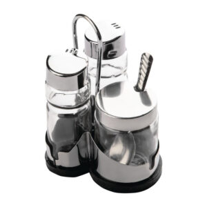 Comas Menage Set für Salz, Pfeffer und Senf