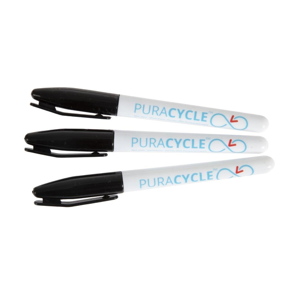 Puracycle Ungiftige Permanentmarker Schwarz (3 Stück)