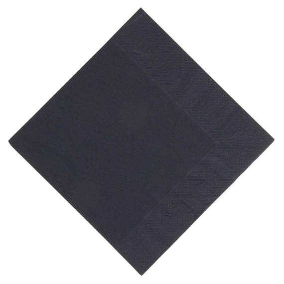 Duni Kompostierbare Lunchservietten schwarz 33cm (1000 Stück)