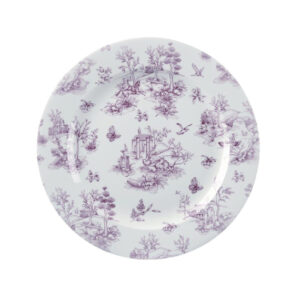 Churchill Vintage Prints Teller, Cranberry-Toile-Druck, 305 mm, (6 Stück)
