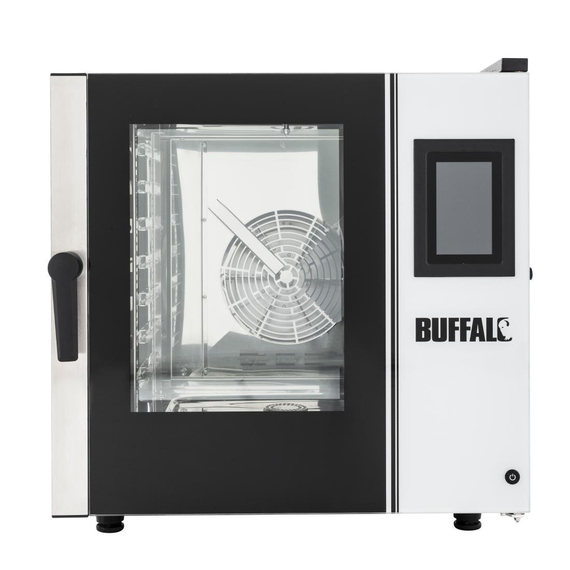Buffalo Freistehender Smart Touchscreen Kombiöfen 7 x GN 1/1 mit Installationskit