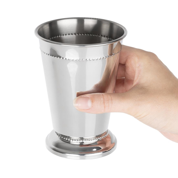 Olympia Barartikel Perlen Julep Becher Edelstahl 370ml