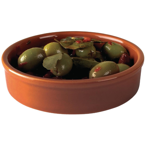 Olympia Rustic Tapasschalen Terrakotta 13,4cm (6 Stück)