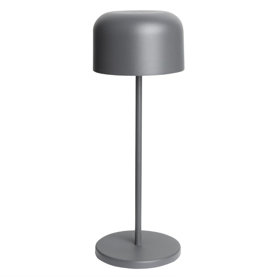 Olympia Siena Tischlampe Runder Dom Grau 300mm