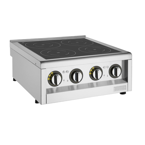 Buffalo 600 Serie 4 Zonen Induktionskochfeld 2 x 3kW