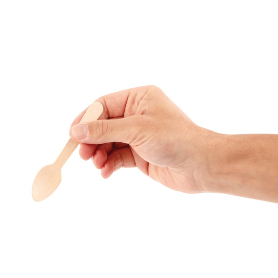 Fiesta Compostable Teelöffel Birkenholz 11cm (100 Stück)