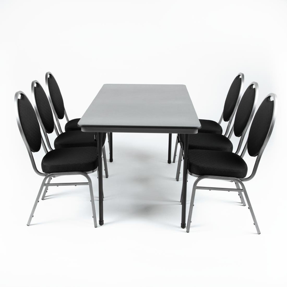 Bolero rechteckiger Klapptisch grau 152cm