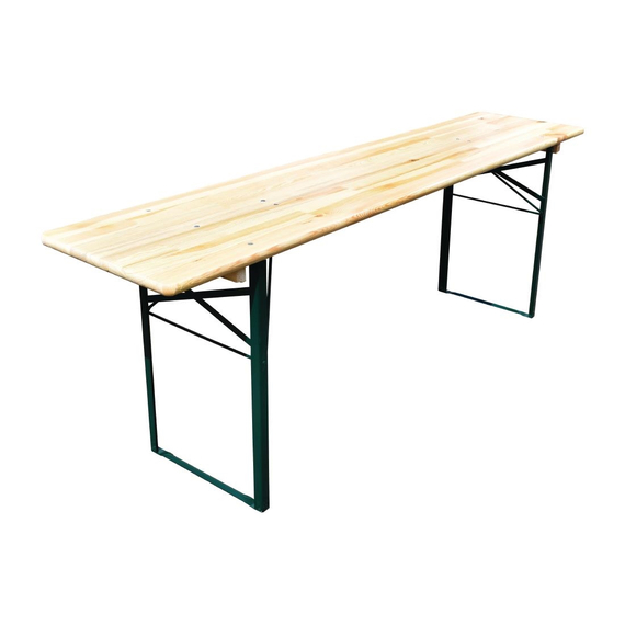Biertisch klappbar mit Bänken 220 (L) cm