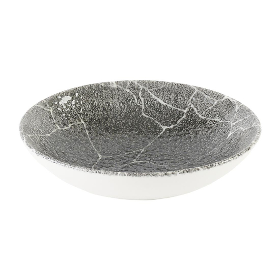 Churchill Studio Prints Kintsugi Quartz Black Coupe-Schüssel, 182 mm, (12 Stück)