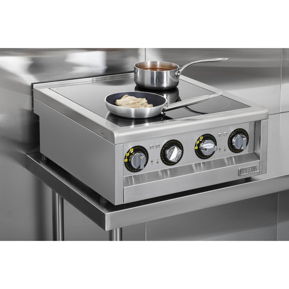 Buffalo 600 Serie 4 Zonen Induktionskochfeld 2 x 3kW