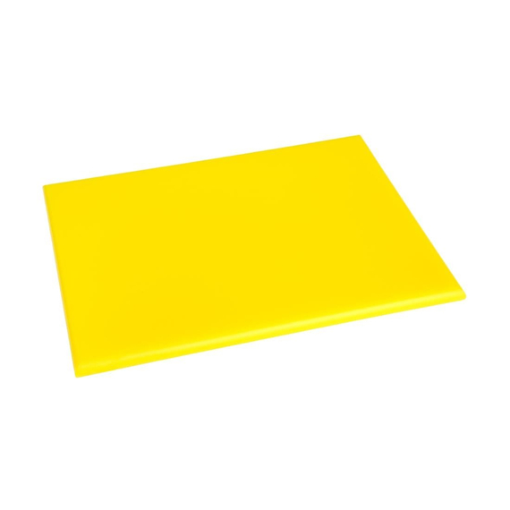 Hygiplas HDPE kleines Schneidebrett gelb 300x 225x12mm