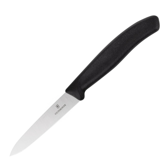 Victorinox Schälmesser Spitz 10cm Schwarz