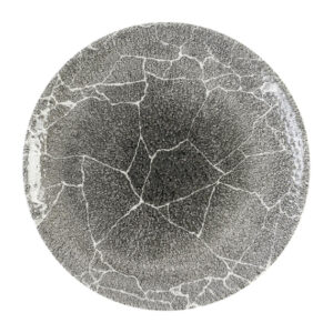 Churchill Studio Prints Kintsugi Quartz Black Coupé-Teller, 260 mm, (12 Stück)