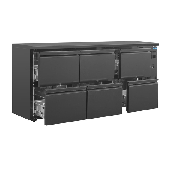 Polar Serie U Barkühlschrank 6 Schubladen