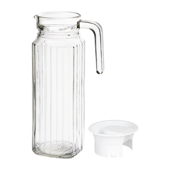 Olympia gewellte Glaskrüge 1L (6Stück)